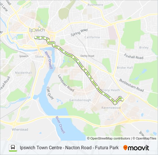 3|NACTON NIPPER bus Line Map