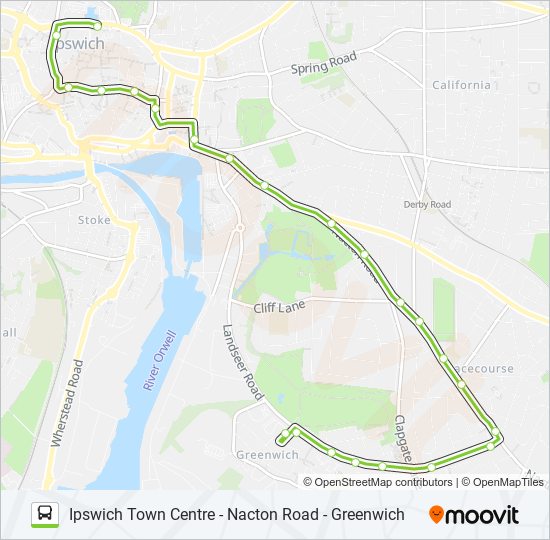 3E|NACTON NIPPER bus Line Map