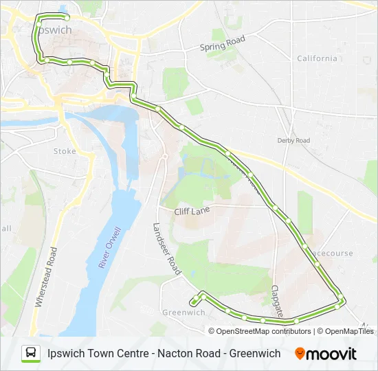3E|NACTON NIPPER Bus Line Map
