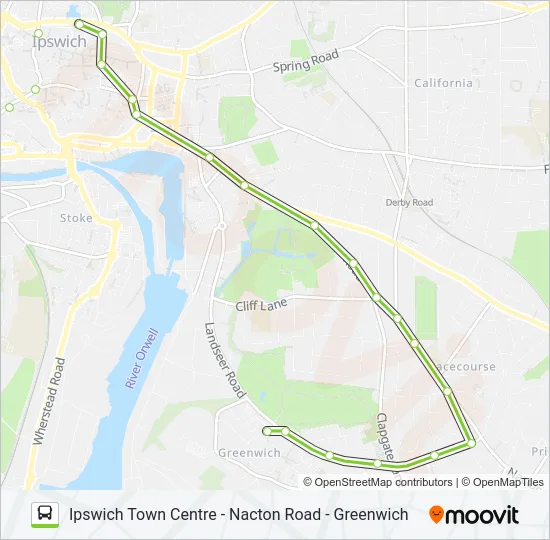 3E|NACTON NIPPER Bus Line Map
