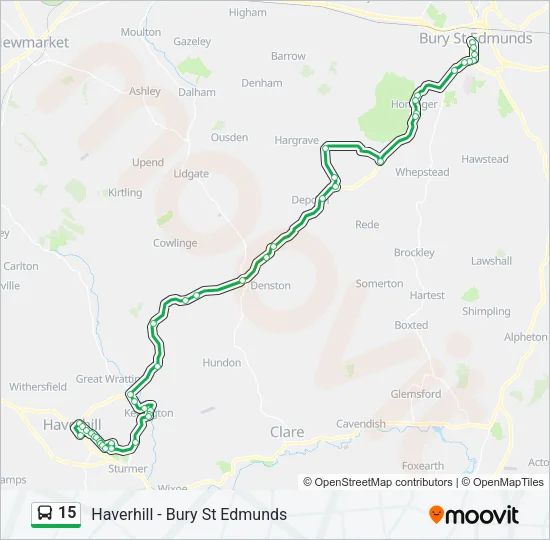 15 Bus Line Map