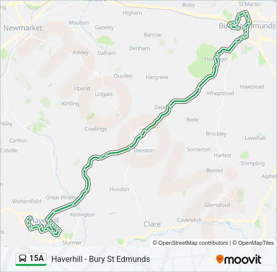 15A Bus Line Map
