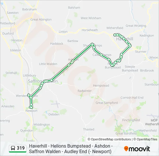 319 Bus Line Map