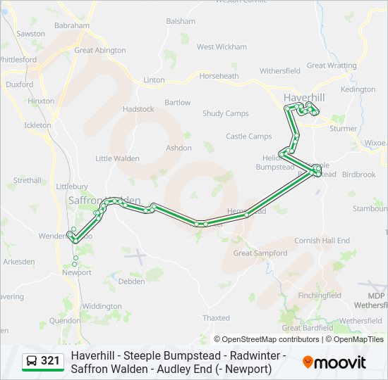 321 Bus Line Map