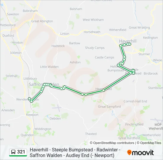 321 Bus Line Map