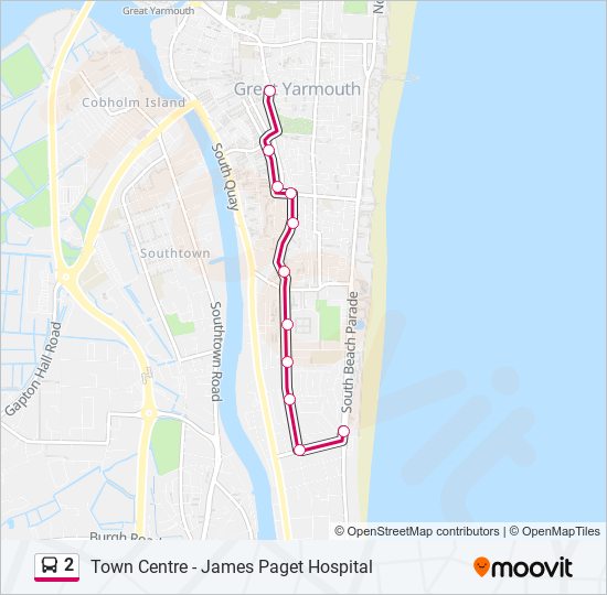 2 bus Line Map