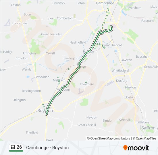 26 Bus Line Map