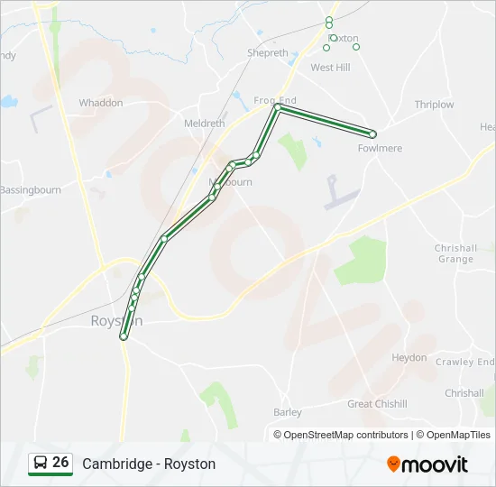 26 Bus Line Map