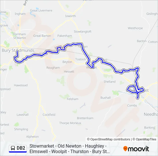DB2 Bus Line Map