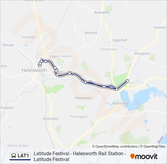 LAT1 Bus Line Map