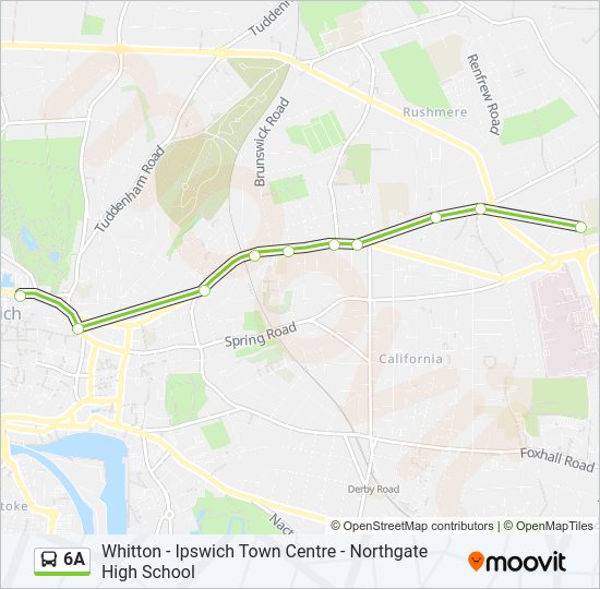 6A Bus Line Map
