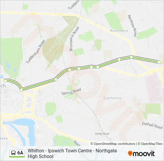 6A Bus Line Map