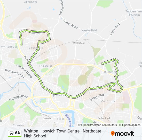 6A Bus Line Map