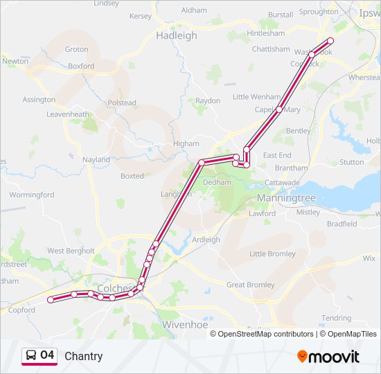 O4 Bus Line Map