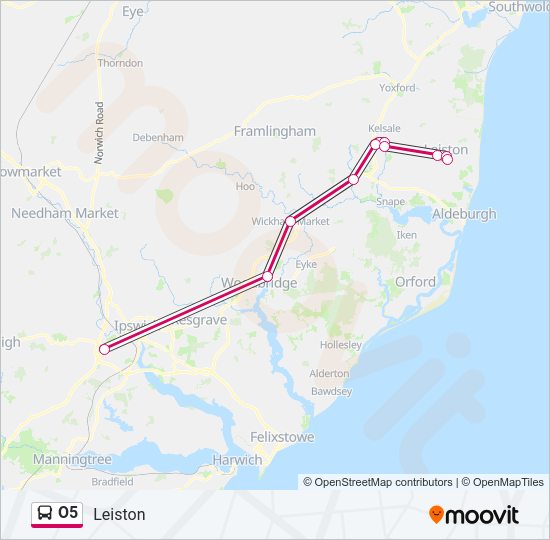 O5 Bus Line Map