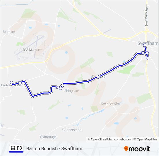 F3 Bus Line Map