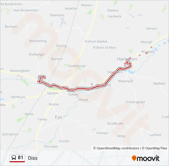 81 Bus Line Map