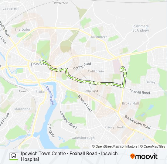 5|FOXHALL FIVE Bus Line Map