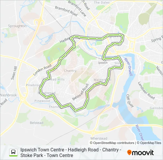 15A|ORWELL ORBITS Bus Line Map