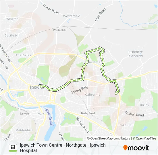 6|RUSHMERE RIDERS Bus Line Map