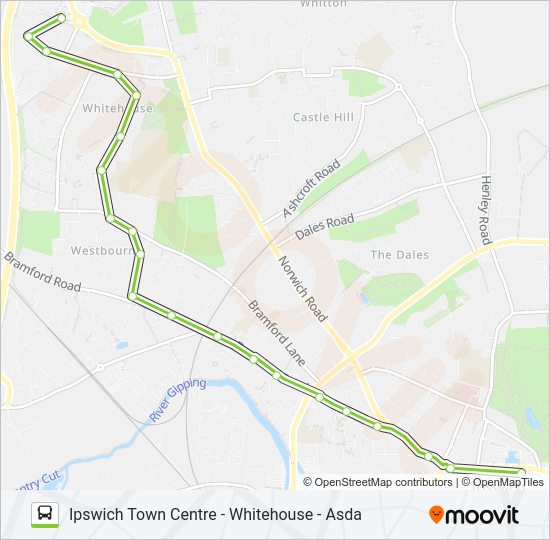 8|WHITEHOUSES OWN Bus Line Map