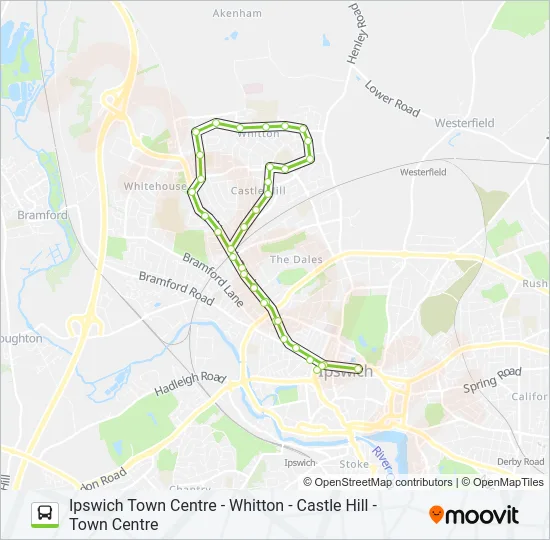9|WHITTON WANDERER Bus Line Map