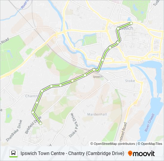 12|CHANTRY CONNEXIONS Bus Line Map