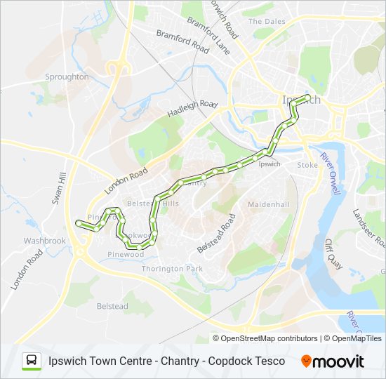 13|CHANTRY CONNEXIONS bus Line Map