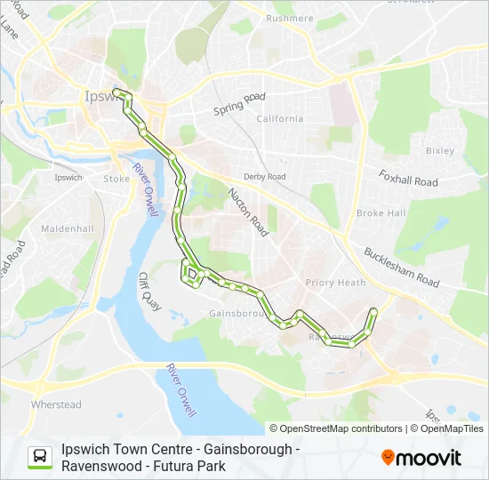 1|GREENWICH GREYHOUND Bus Line Map
