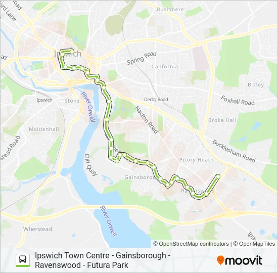 1|GREENWICH GREYHOUND Bus Line Map