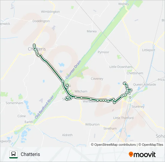 ELY ZIPPER 3 Bus Line Map