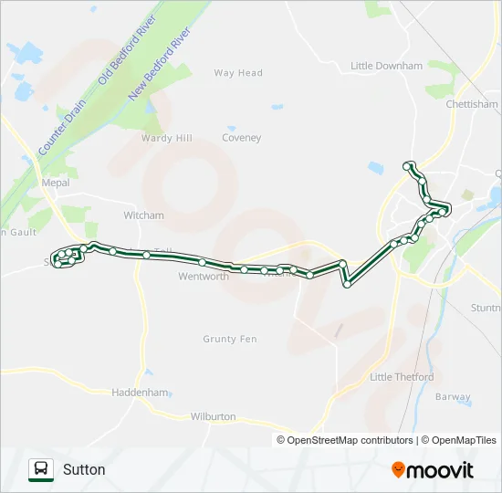 ELY ZIPPER 3 Bus Line Map
