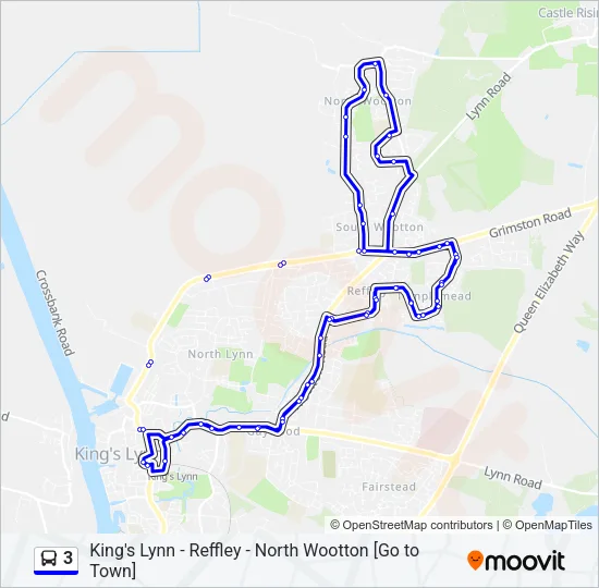 3 Bus Line Map
