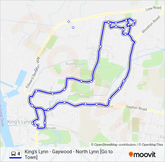 4 Bus Line Map