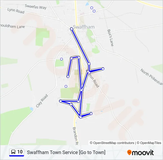 10 Bus Line Map