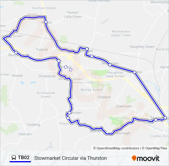 TB02 Bus Line Map