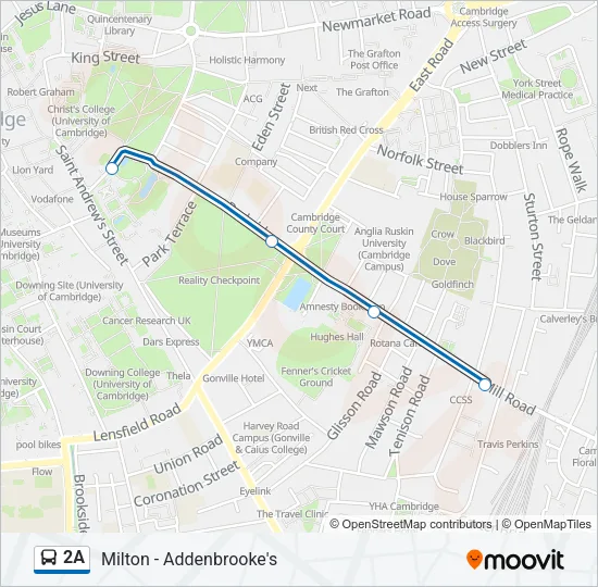2A Bus Line Map