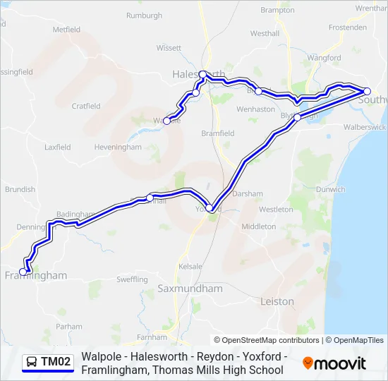 TM02 Bus Line Map