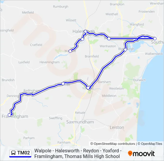 TM02 Bus Line Map