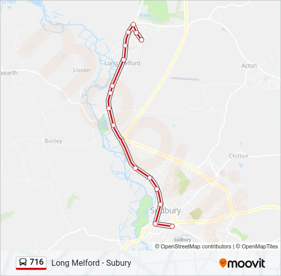 716 Bus Line Map
