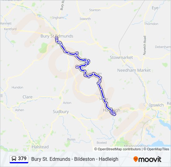 379 Bus Line Map