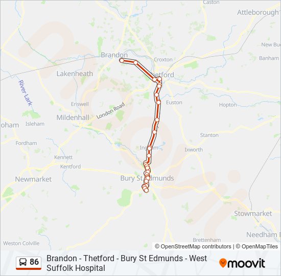 86 Route Schedules Stops Maps Brandon Updated 