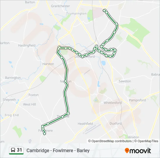 31 Bus Line Map