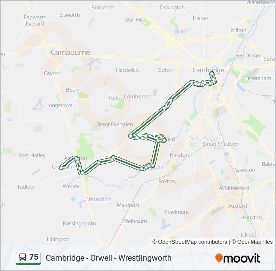 Bus 75 Route Map 75 Route: Schedules, Stops & Maps - Croydon (Updated)