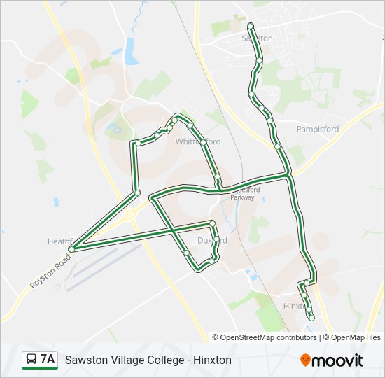 7A Bus Line Map