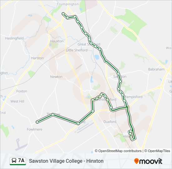 7A Bus Line Map