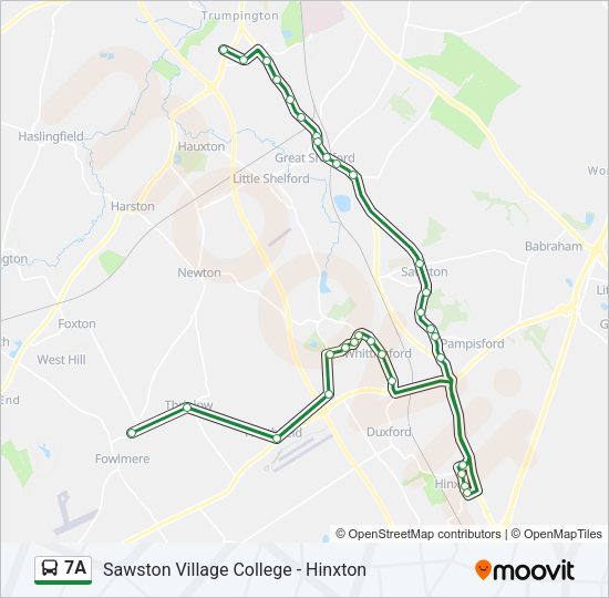 7A Bus Line Map
