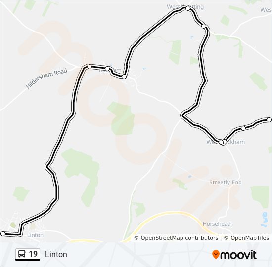 The Bus Route 19 And 20 Map 19 Route: Schedules, Stops & Maps - Linton (Updated)