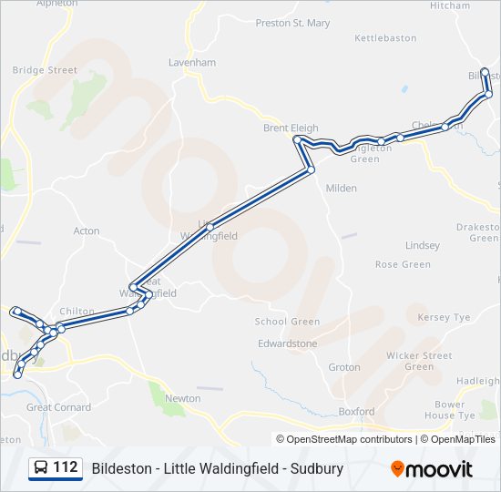 112 Bus Line Map