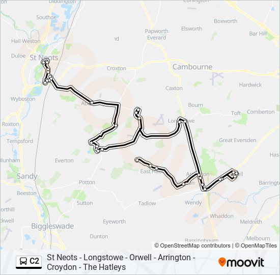 C2 bus Line Map